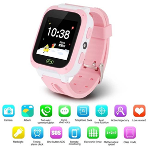 ساعت هوشمند کودک سیم کارت خور صورتی Smartwatch Baby Clock_اسباب بازی